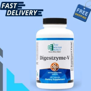 DigestZyme by Ortho Molecular Products (180 Capsules, New & Sealed)